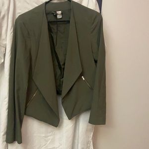 H&M olive blazer